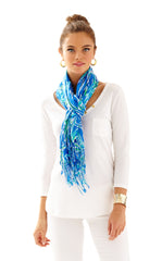 Sea Blue Lilly's Lagoon Scarf