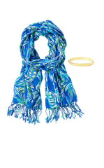 Sea Blue Lilly's Lagoon Scarf